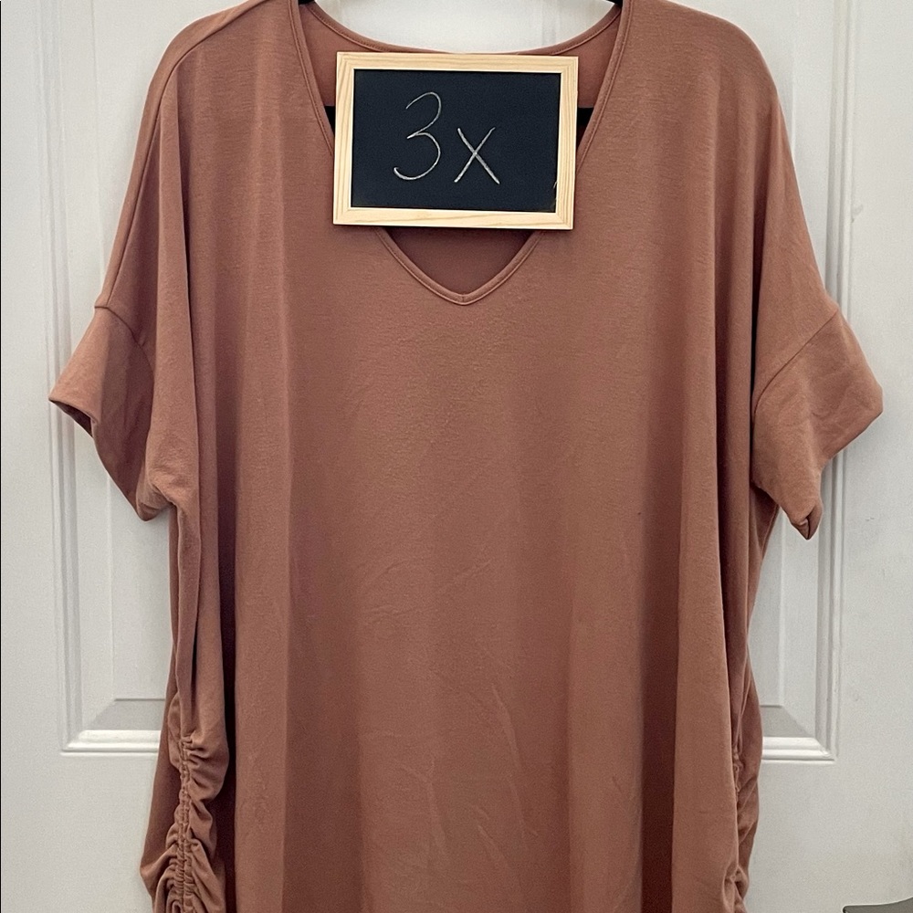 Long Length Rose Beige Shirt
